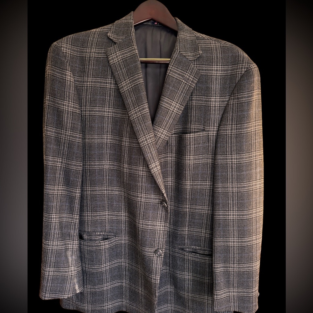 Hart Schaffner Marx 48L American‑Made Gray Black Sport Coat – Fairclough & Co.